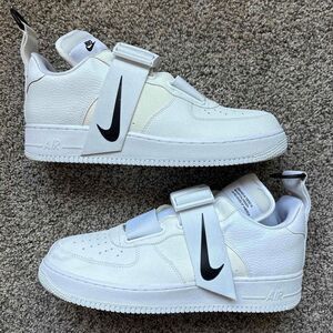 Nike Air Force 1 Utility White Black  Size 12 Men's